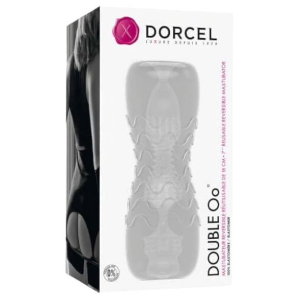 Dorcel - masturbator bărbați - dublu orificiu - transparent