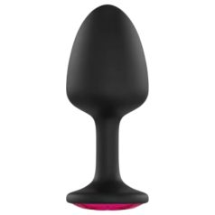 Dorcel - dop anal Geisha cu piatră roz - negru, mărime M