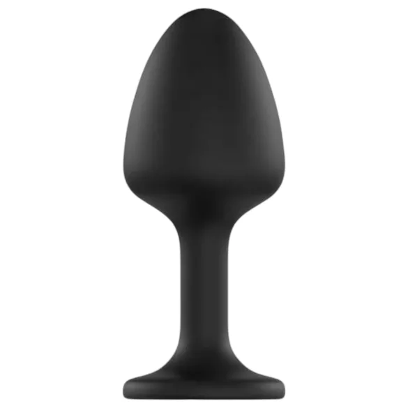 Dorcel Geisha Plug Diamond XL - plug anal cu piatră albă (negru)
