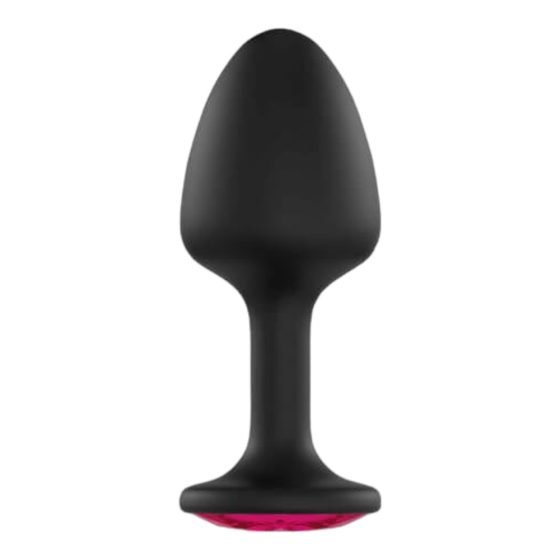 Dorcel Geisha Plug Ruby XL - dildo anal cu piatră roz (negru)