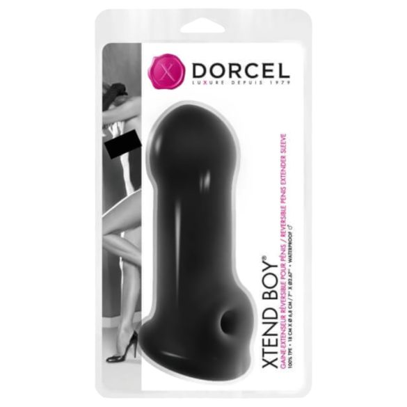 Dorcel Xtend Boy - mânecă penis din silicon - negru