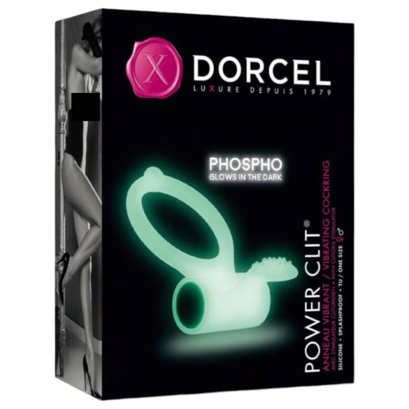 Inel vibrant fosforescent Alb Dorcel