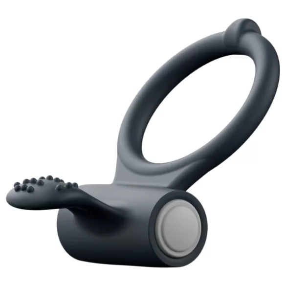 Dorcel Power Clit - inel penian vibrant (negru)