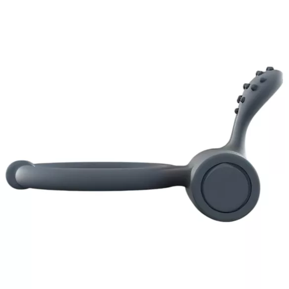 Dorcel Power Clit Plus - inel penian cu vibrații, reîncărcabil (negru)