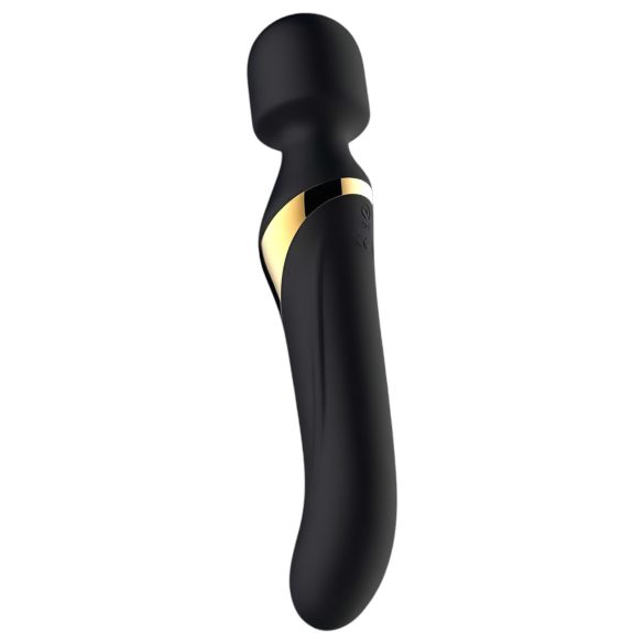 Dorcel - Vibrator dual stimulare 2în1 - masaj și penetrare - silicon negru