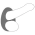Dorcel - inel pentru penis lichid-soft - silicon gri