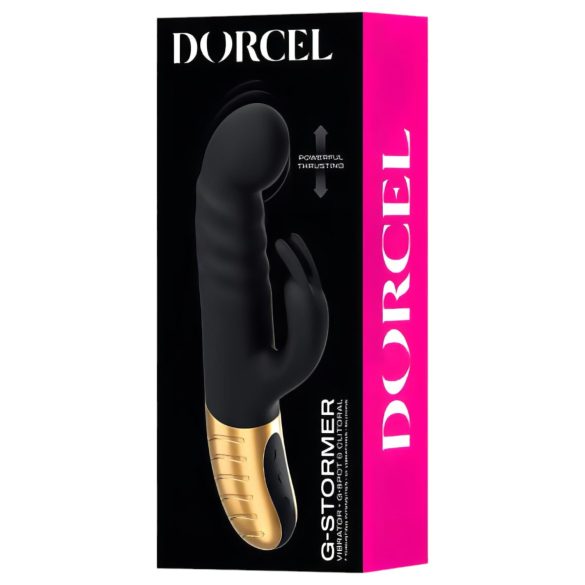 Dorcel G-stormer - vibrator cu braț pentru clitoris cu lökő, reîncărcabil (negru)