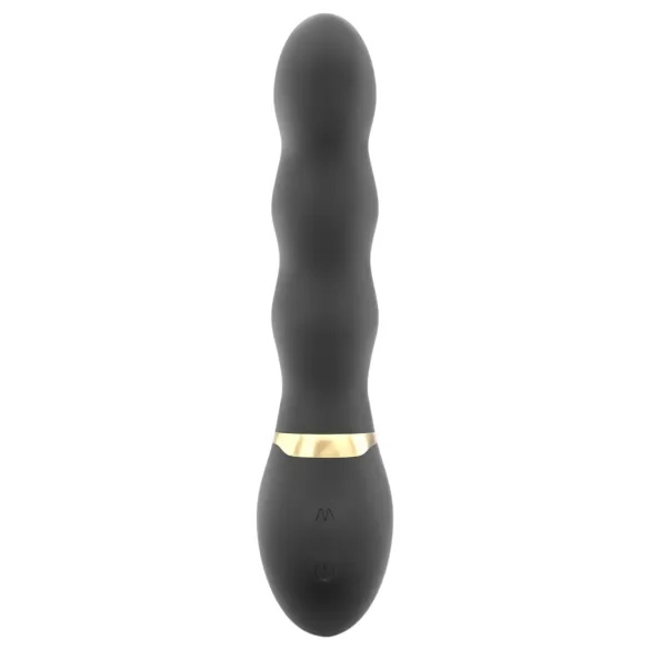 Dorcel Too Much 2.0 - vibrator cu 3 motoare reîncărcabil - negru-auriu
