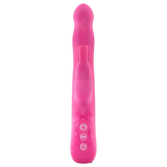 Vibrator Dorcel Baby Rabbit 2.0 cu braț clitoridian, reîncărcabil, roz