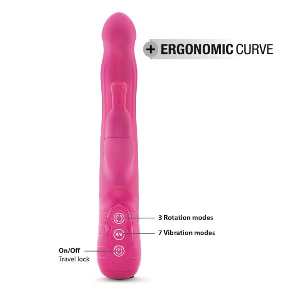 Vibrator Dorcel Baby Rabbit 2.0 cu braț clitoridian, reîncărcabil, roz