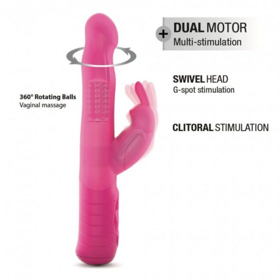 Dorcel Baby Rabbit 2.0 - vibrator cu acumulator și braț clitoris (roz)