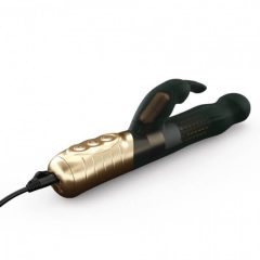   Dorcel Baby Rabbit 2.0 - vibrator reîncărcabil cu stimulator de clitoris (negru-auriu)