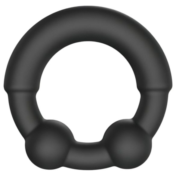 Dorcel - inel pentru penis cu insert metalic - silicon negru