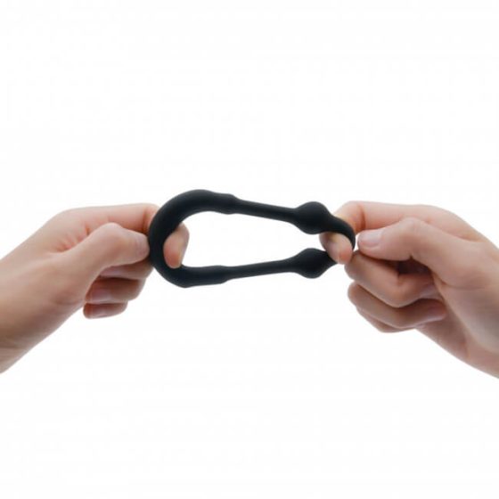 Dorcel Stronger Ring - inel penian cu insertie metalică (negru)
