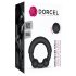Dorcel - inel pentru penis cu insert metalic - silicon negru