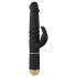 Dorcel - Vibrator rabbit cu thrusting și stimulare clitoris - silicon negru