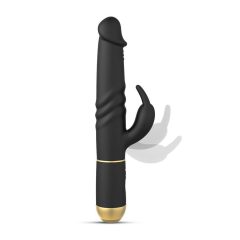   Dorcel Furious Rabbit 2.0 - vibrator cu clitoridian mobil, cu baterie (negru)