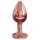 Dop anal din aluminiu Dorcel Diamond Plug S - mic (auriu roz)