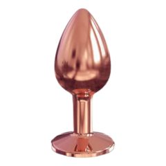   Dorcel Diamond Plug S - dildo anal din aluminiu - mic (aur roz)