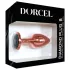 Dop anal din aluminiu Dorcel Diamond Plug S - mic (auriu roz)
