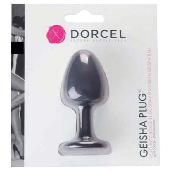 Dorcel Geisha Plug M - plug anal cu bile (negru)