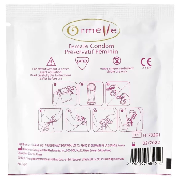 Ormelle Femail - prezervative pentru femei - 5 bucăți