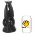 AnimHole Wolf - dildo cu design de penis de lup - 21 cm (negru)
