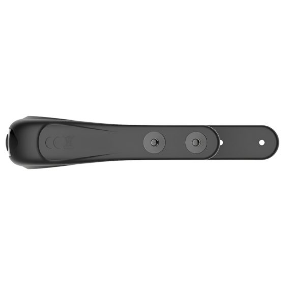 Funny Me - Inel vibrator pentru penis, reglabil și reîncărcabil (negru)