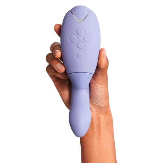 Womanizer Duo 2 - vibrator impermeabil pentru punctul G și stimulator al clitorisului (mov)