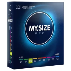   My.Size PRO - prezervativ de mărime personalizată - 49 mm (3 bucăți)