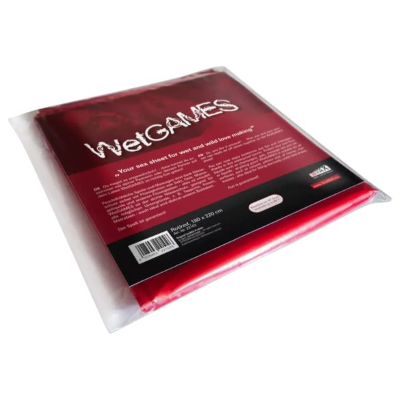 Joydivision WetGames - cearșaf impermeabil pentru sex - 180x220 (roșu)