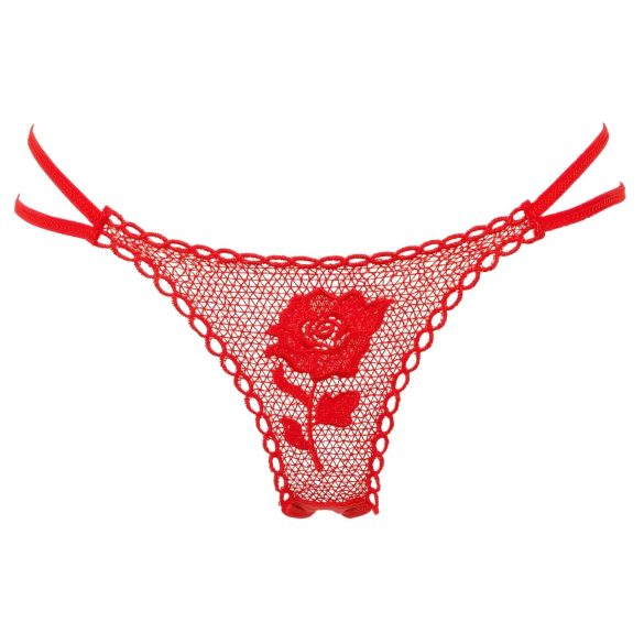 Panty Rose - tanga ascunsă în trandafir - roșu - mărime S-L