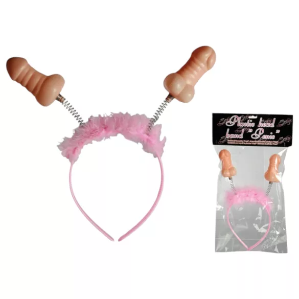 Bentiță cu penis (roz-natural)