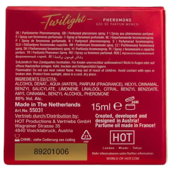 HOT Twilight - parfum cu feromoni pentru femei - aromat - 15 ml