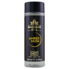   HOT - ulei de masaj pentru îngrijirea pielii - ambră și mosc (100ml)
