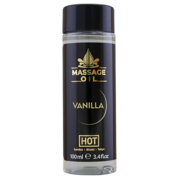 HOT - ulei de masaj hidratant corp - aromă de vanilie - 100ml