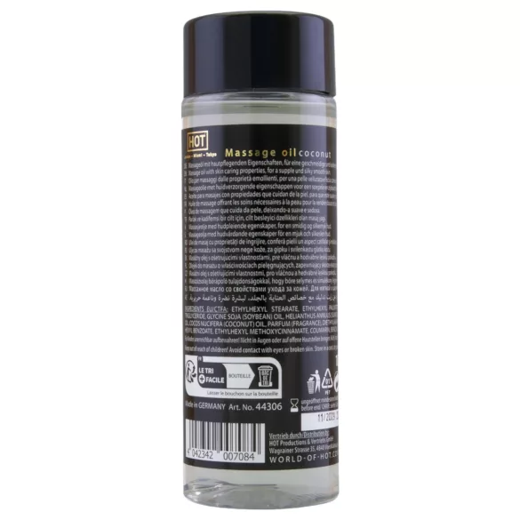 HOT - ulei de masaj hidratant - aromă de cocos - 100ml