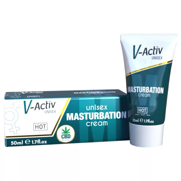 Hot V-Active - cremă unisex de masturbare stimulatoare (50 ml)