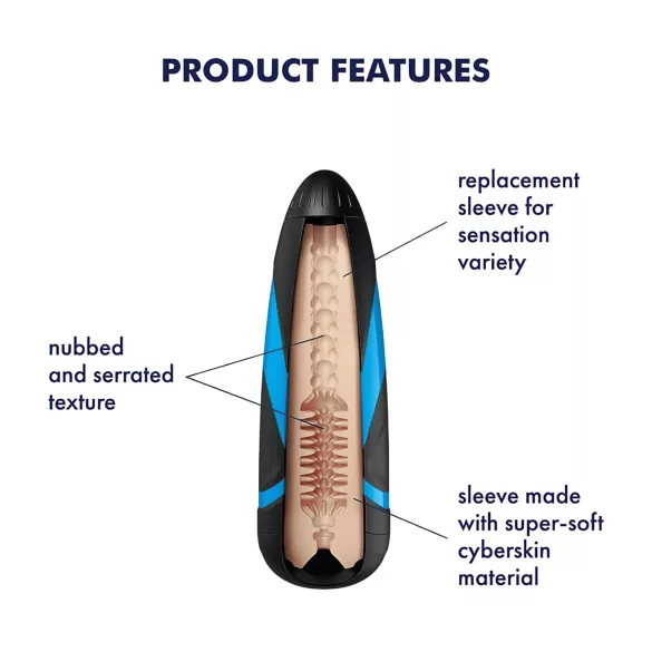 Manson Satisfyer Sleeve Tornado Bliss - insert pentru masturbator