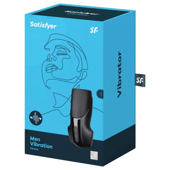 Satisfyer Men Vibration - vibrator pentru gland - reîncărcabil - negru