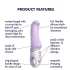 Satisfyer Charming Smile - vibrator G-spot rezistent la apă, mov