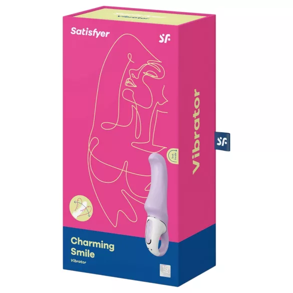 Satisfyer Charming Smile - vibrator G-spot rezistent la apă, mov