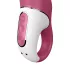 Satisfyer Petting Hippo - vibrator reîncărcabil impermeabil - roz