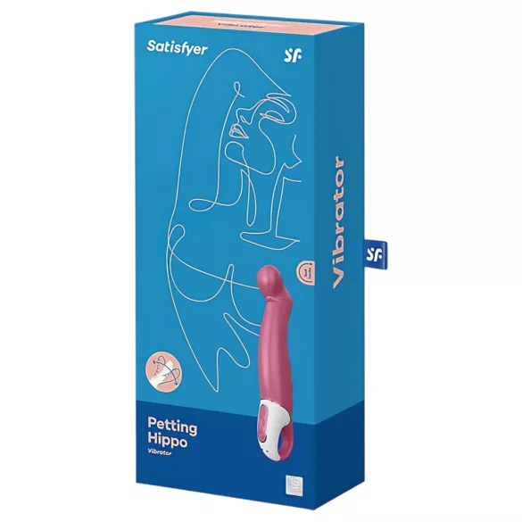 Satisfyer Petting Hippo - vibrator reîncărcabil, rezistent la apă (roz)