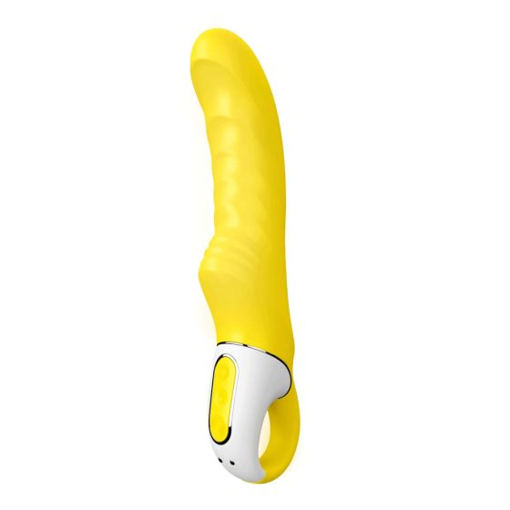 Satisfyer Yummy Sunshine - vibrator impermeabil pentru punctul G, cu baterie (galben)