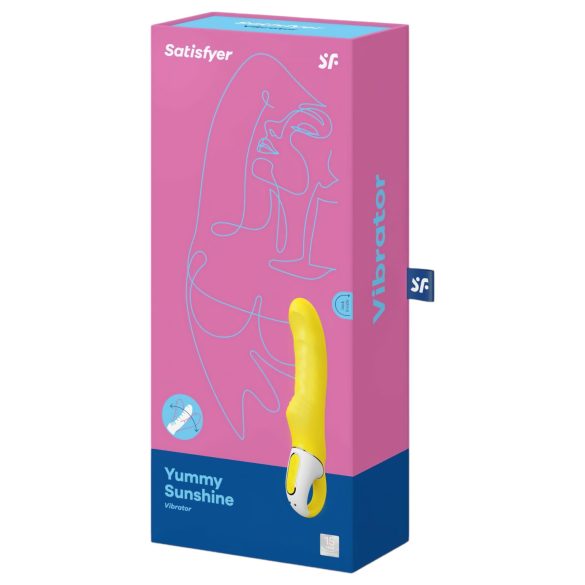 Satisfyer Yummy Sunshine - vibrator punctul G impermeabil - galben
