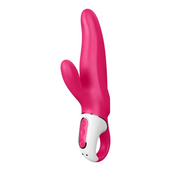 Satisfyer Mr. Rabbit - vibrator impermeabil, cu baterie, cu stimulator pentru clitoris (roz)