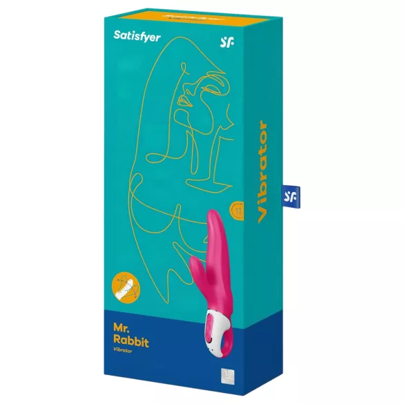Satisfyer Mr. Rabbit - vibrator rezistent la apă cu braț pentru clitoris (roz)