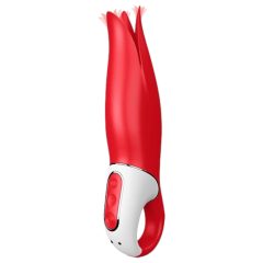   Satisfyer Power Flower - vibrator impermeabil, cu acumulator (roșu)