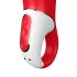 Satisfyer Power Flower - vibrator reincarcabil, rezistent la apă (roșu)